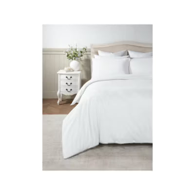 At Home with Stacey Solomon white bobble edge duvet cover set double - British product
