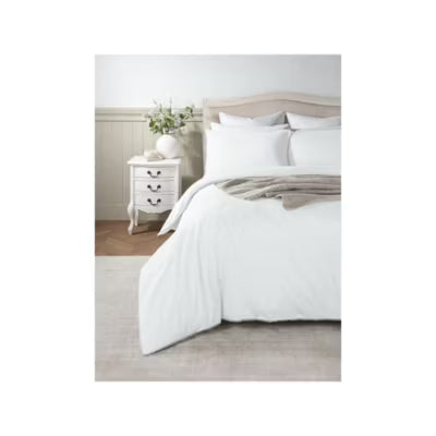 At Home with Stacey Solomon white bobble edge duvet cover set double - British product