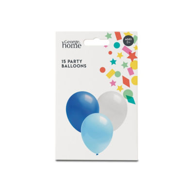 George Home mix blue balloons 15 pack, UK version