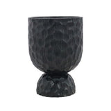 George Home Black Woodcut planter 17.5x17.5x24.5cm - British product
