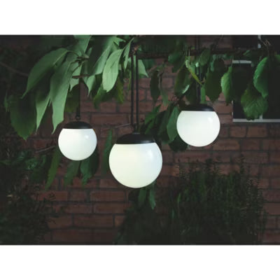 George Home hanging orb solar lights 3 pack 10x10x11cm, UK version