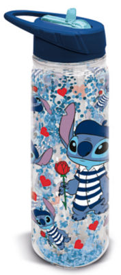 Disney Stitch glitter sipper bottle 585ml - British product