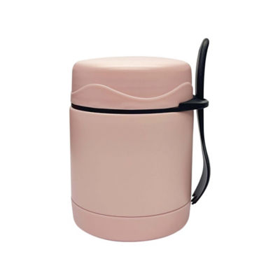 George Home pink food flask with spoon 300ml, UK version