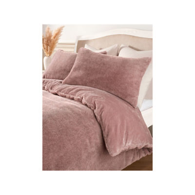 At Home with Stacey Solomon Pink Faux Fur Duvet Set