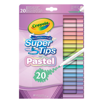 Crayola Pastel Washable Markers 20 Pack - British product