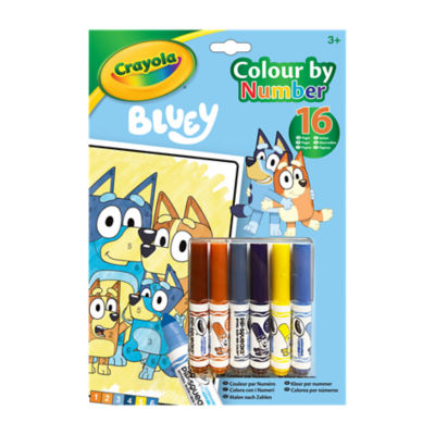 Crayola Bluey colouring set with markers - British product
