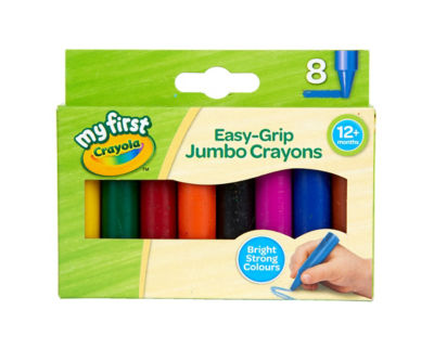 Crayola My First 8 Jumbo crayons for children - British product