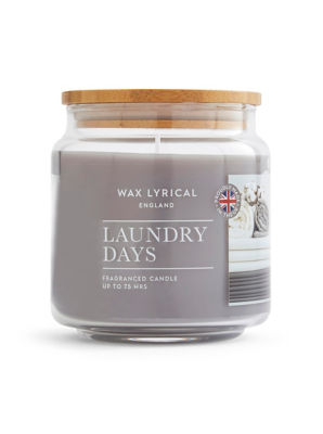 Wax Lyrical Laundry Days medium jar candle 335g (British brand)