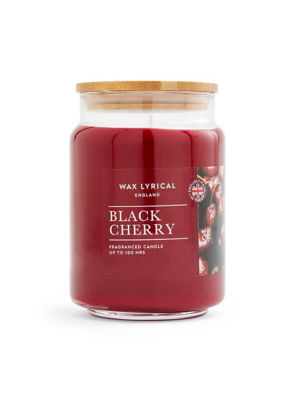 Wax Lyrical Black Cherry large jar candle 475g (British brand)