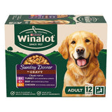 Winalot Sunday Dinner wet dog food 12x100g, imported from the UK