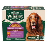 Winalot Meaty Chunks Senior Mixed in Gravy wet dog food 12x100g (British brand)