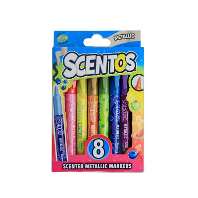 Scentos scented metallic markers for creative drawing (British brand)