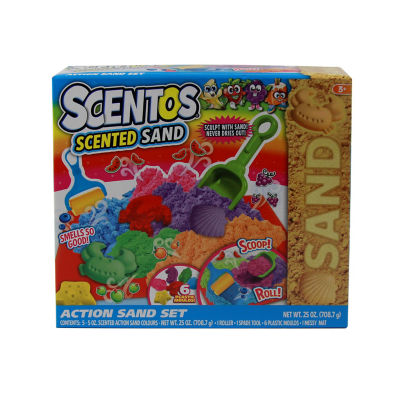 Scentos scented sand set for children 3+ years with 5 x 5oz bags (British brand)