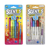 Scentos 5 scented gel pens (British brand)