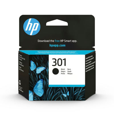 HP black ink cartridge, UK version