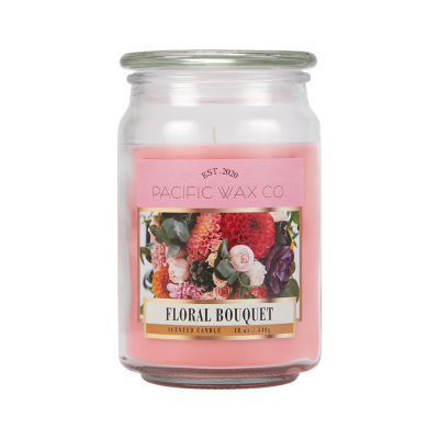 Pacific Wax Co floral bouquet jar candle, imported from the UK