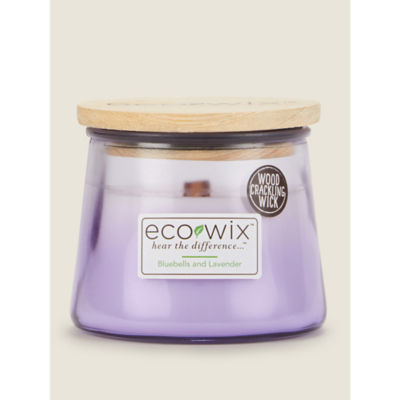 Eco Wix Ombre Bluebells and Lavender scented jar candle 226g - British product