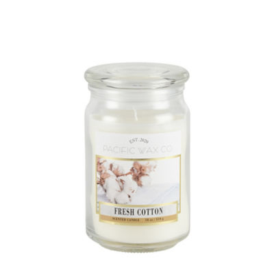 Pacific Wax Co fresh cotton large jar candle, imported from the UK