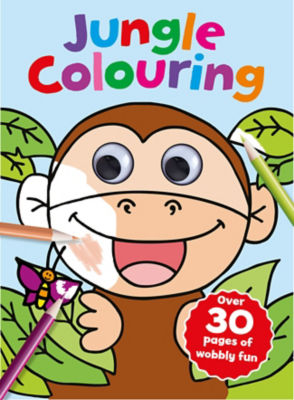 ASDA Wobbly Eyes Jungle Colouring Book - British product
