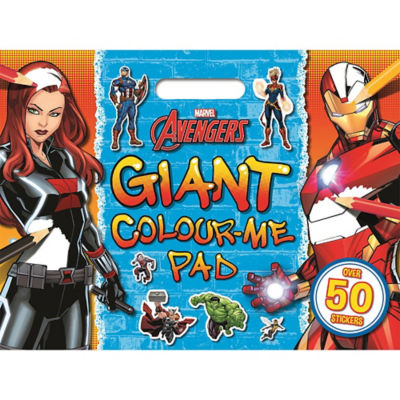 Igloo Books Marvel Avengers Colouring Pad 50 Stickers British Activity Book