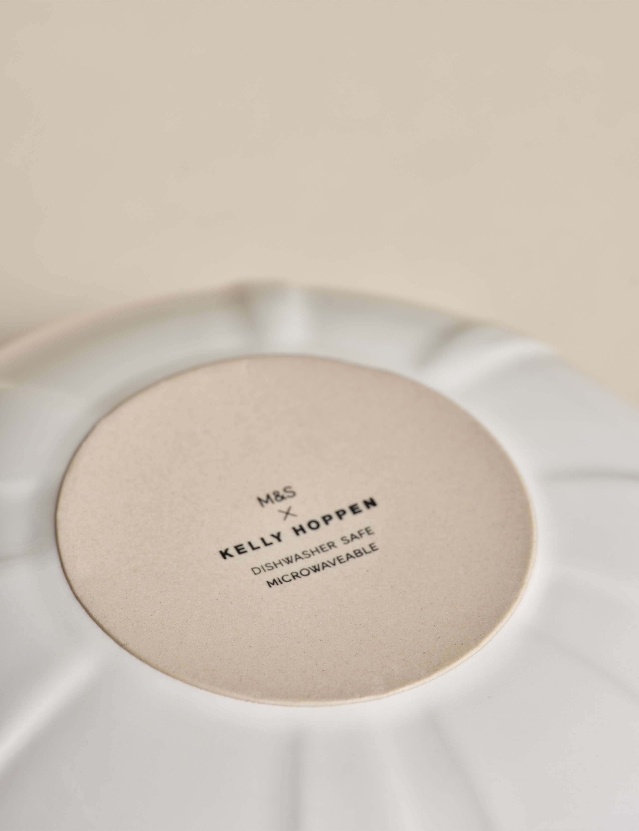 M&S X Kelly Hoppen textured ceramic cereal bowl (British brand)