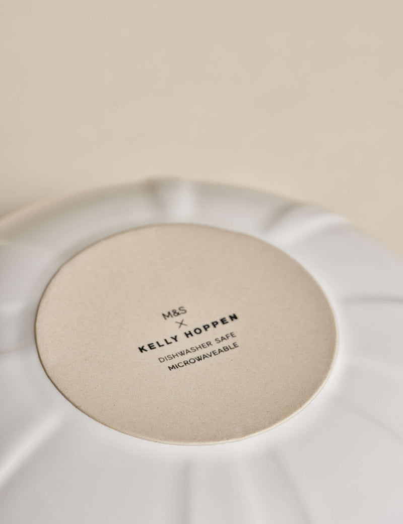 M&S X Kelly Hoppen textured ceramic cereal bowl (British brand)