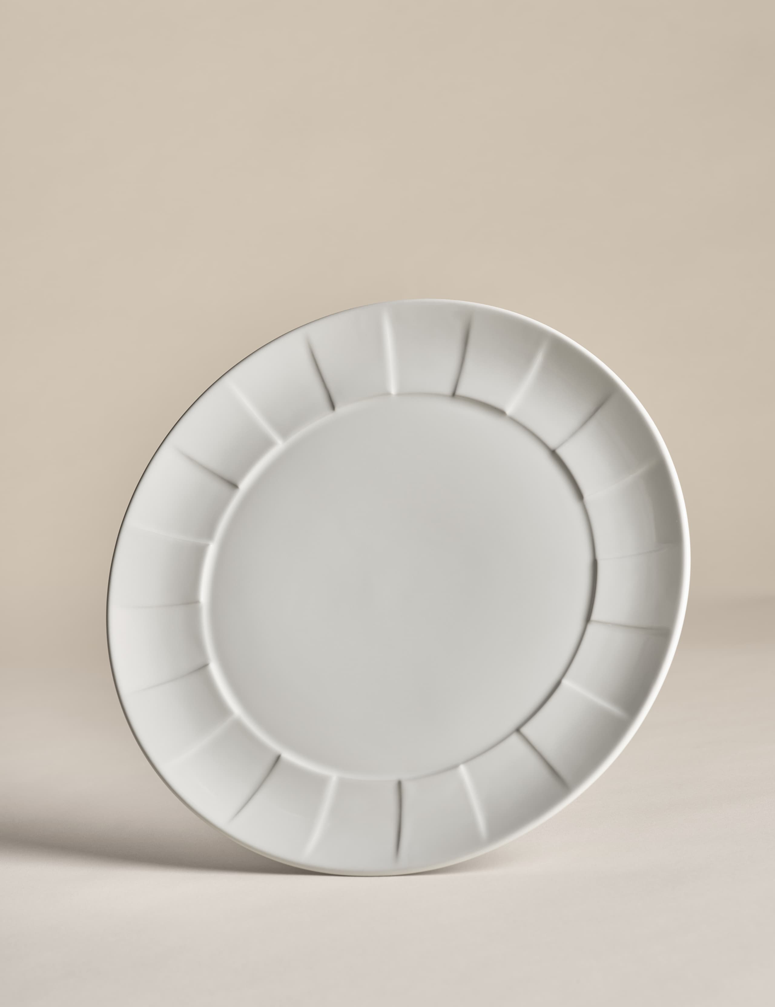 M&S X Kelly Hoppen textured ceramic dinner plate 27.5 cm (British brand)