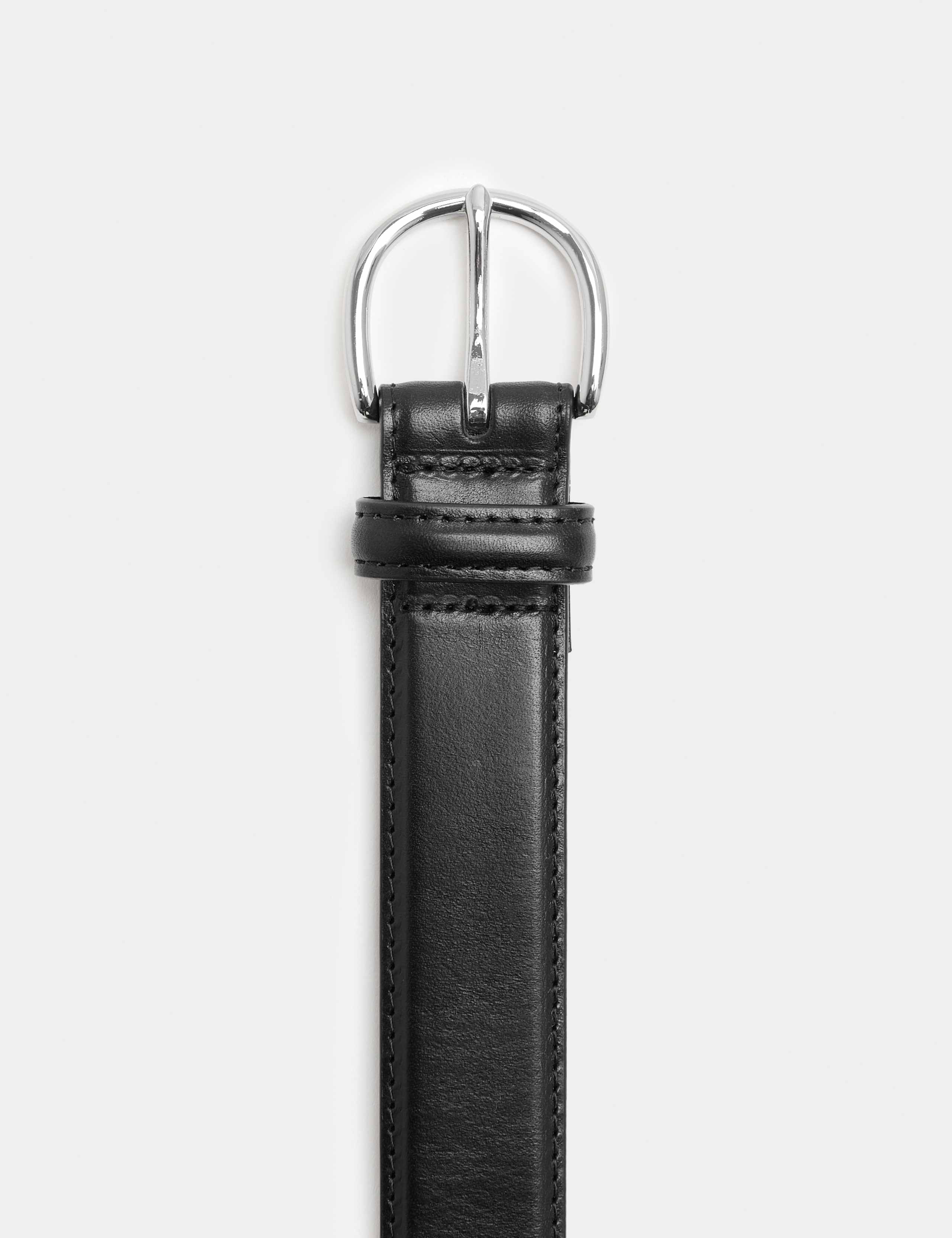 M&S textured leather buckle belt (British brand)