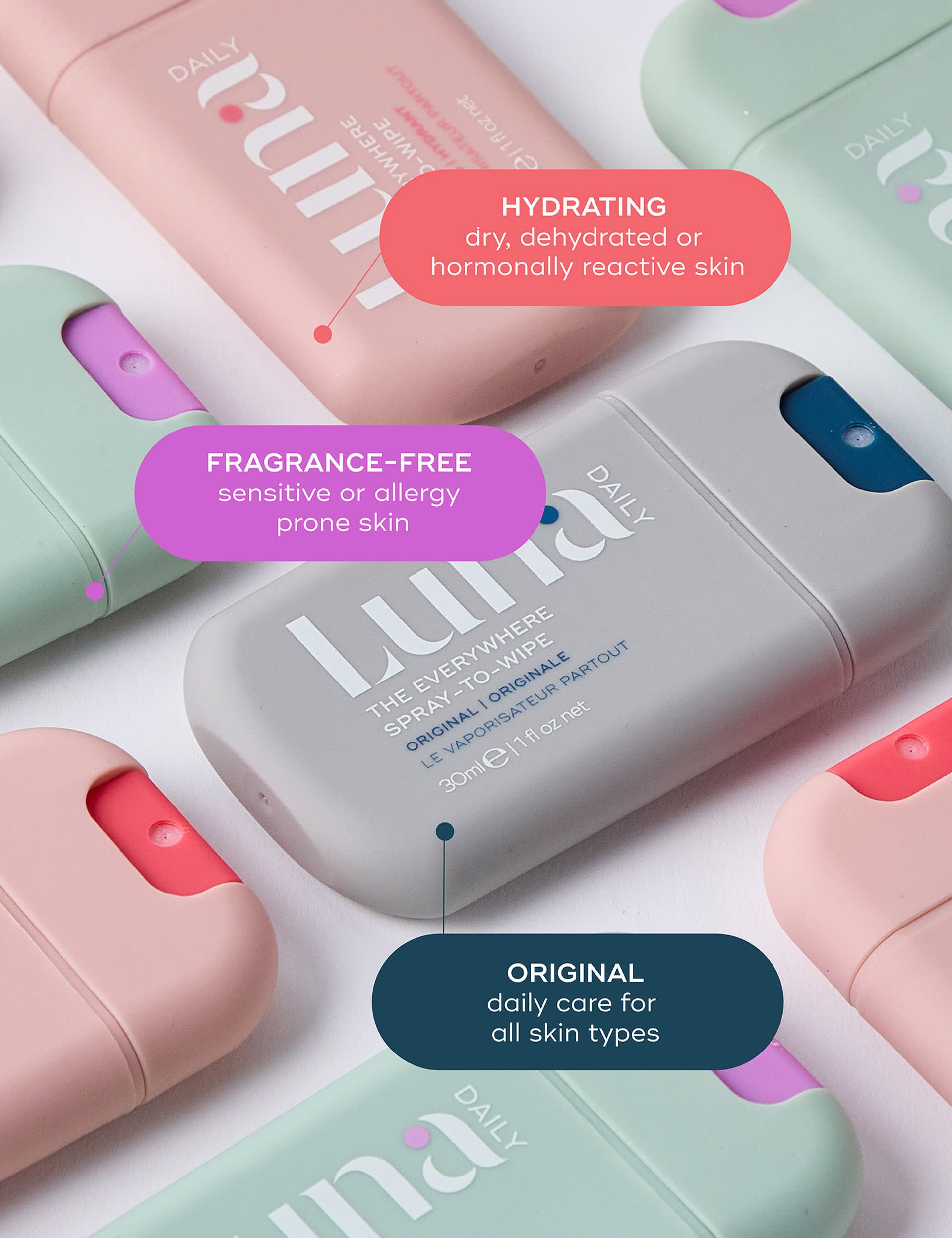 Luna Daily intimate hygiene spray Frag Free 30ml (British brand)