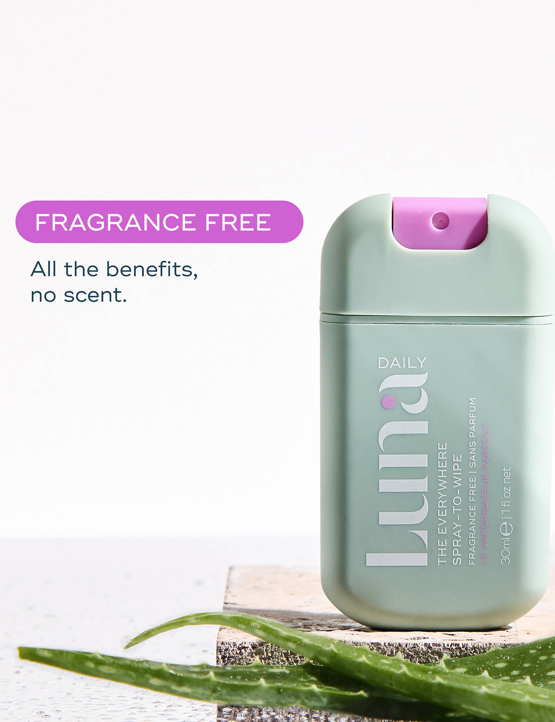 Luna Daily intimate hygiene spray Frag Free 30ml (British brand)