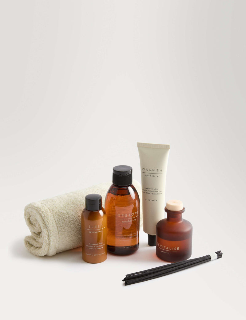 Wellness Collection bath and body gift set with diffuser (British brand)