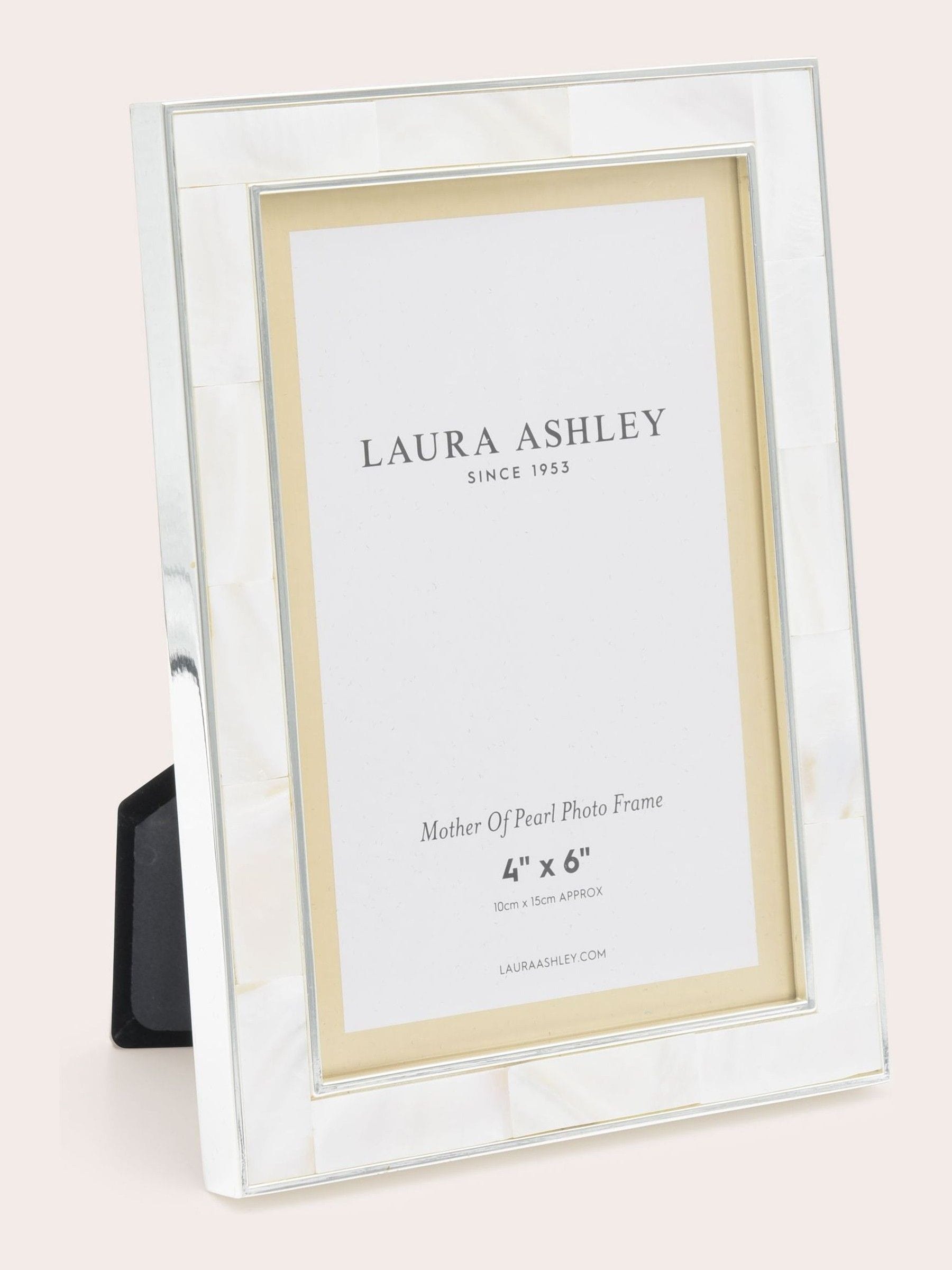 Laura Ashley natural mother of faux pearl photo frame, UK version
