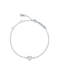Ted Baker Silver Tone, Clear Crystal HANSAA: Heart Adjustable Bracelet