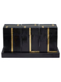 Fifty Five South Black Odell Canister Set With Tray