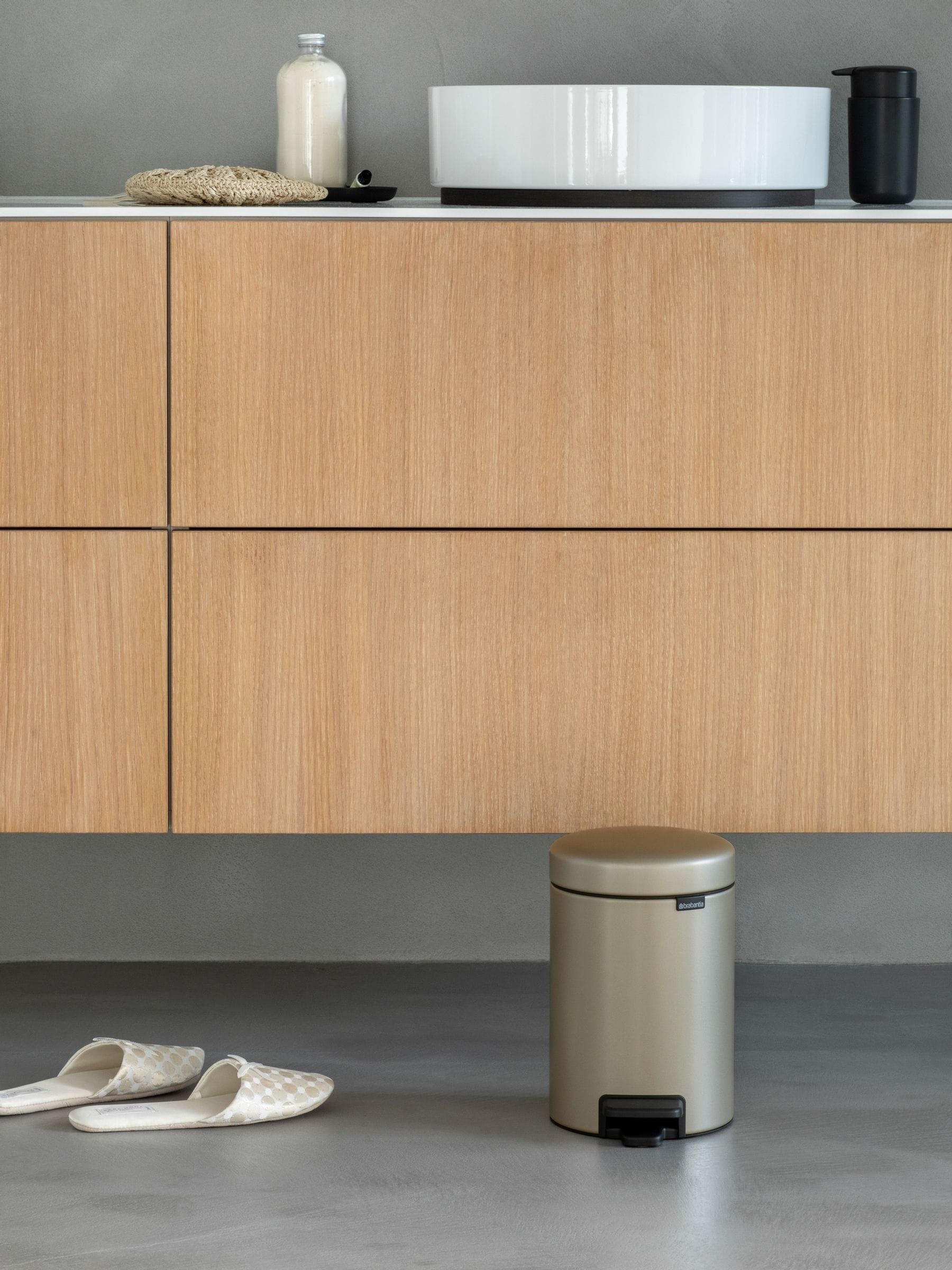 Brabantia Metallic Gold NewIcon Pedal Bin 3L