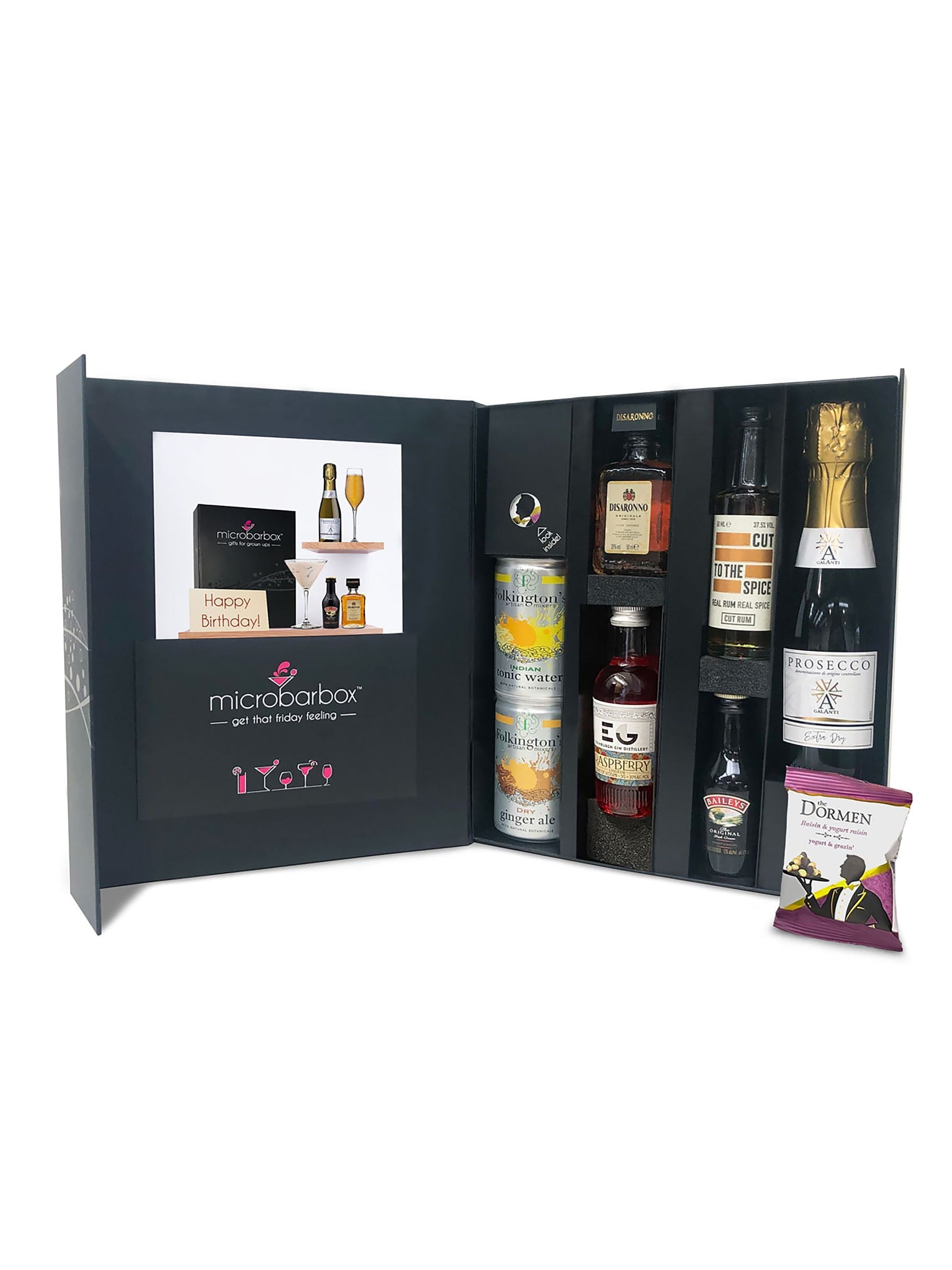 MicroBarBox Happy Birthday Cocktail Set, imported from the UK