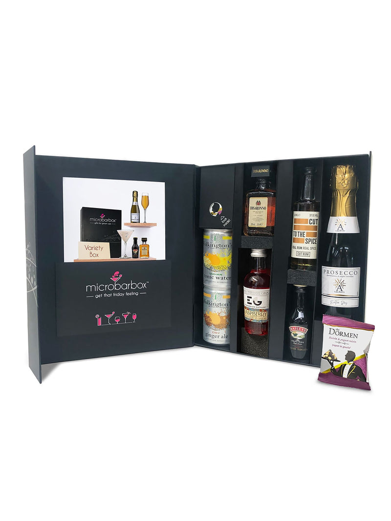 MicroBarBox variety cocktail gift set, imported from the UK