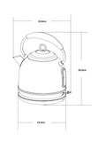 Dove Grey Malvern kettle 1.7 litre - British product