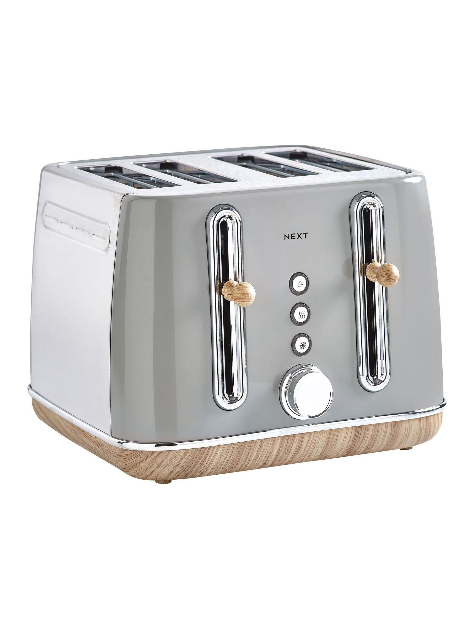 Dove Grey Malvern four-slice toaster - British product