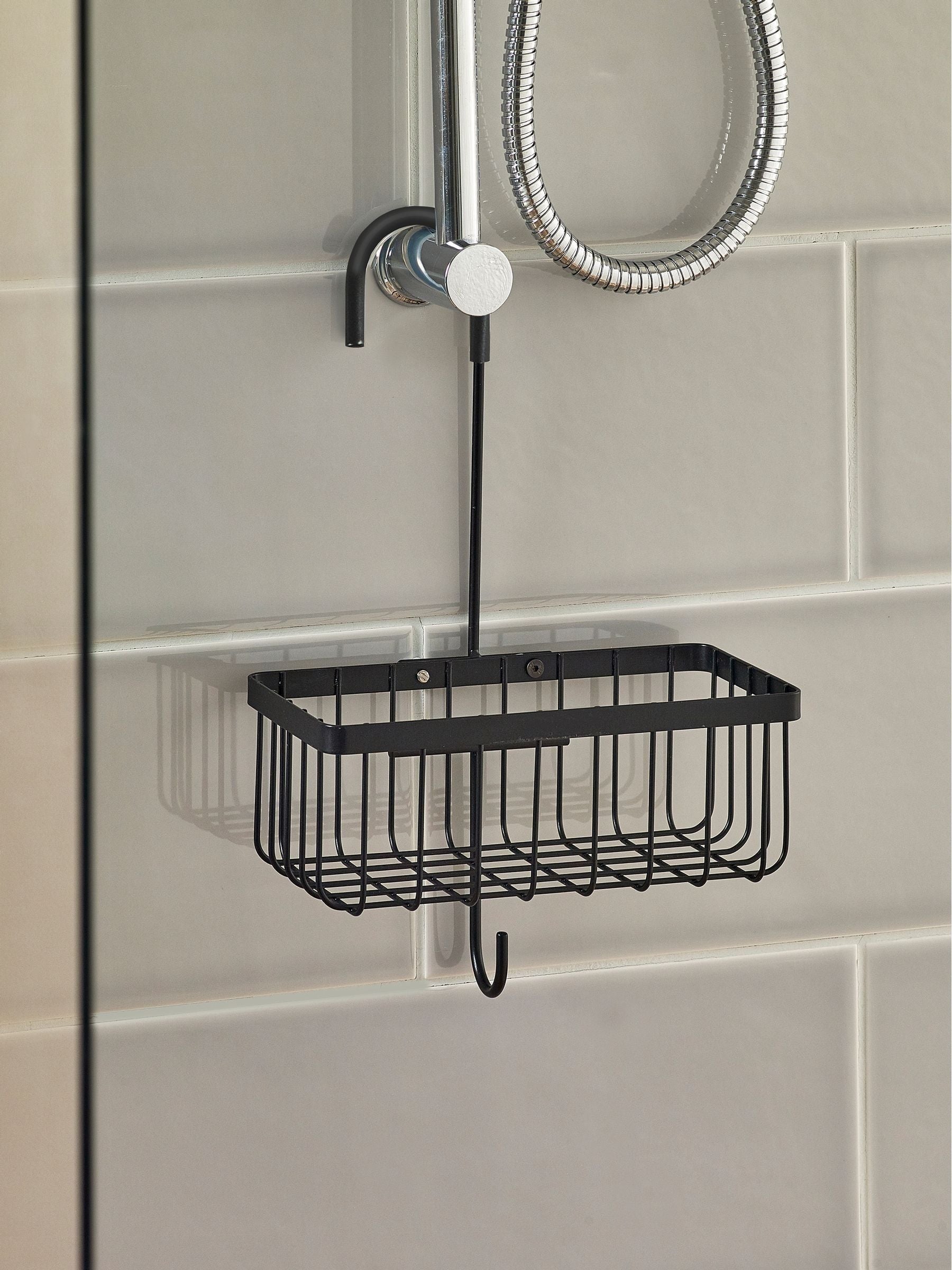 Black Hanging Shower Caddy
