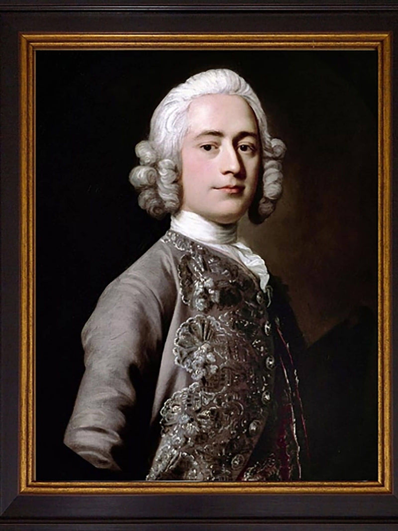 Brookpace Lascelles Black Portrait Man Framed Wall Art