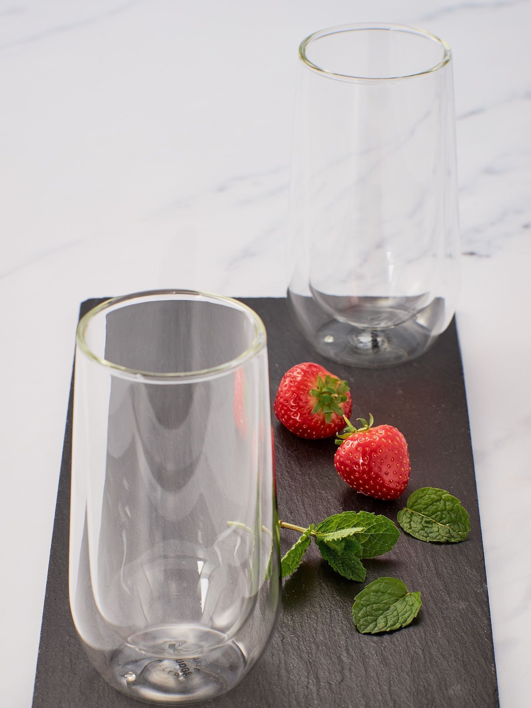 Judge Set of 2 Double Walled Glass High Ball Glasses