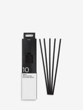Set of 10 black luxury replacement diffuser reeds (British brand)