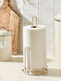 Cream wire kitchen roll holder - British product