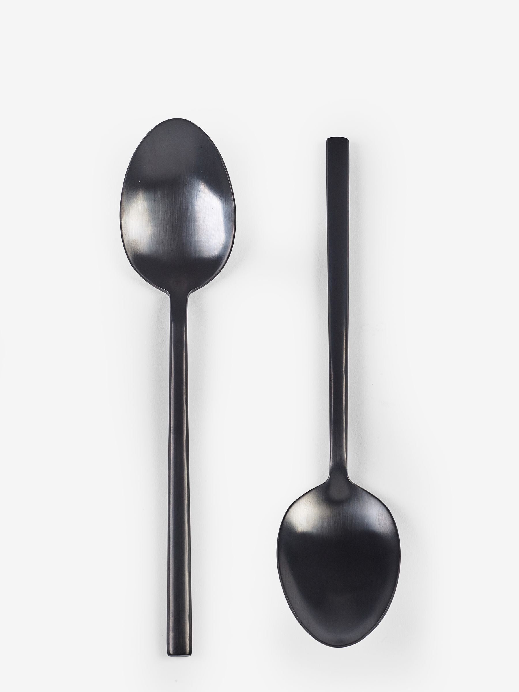 Black Kensington 2-piece serving spoon set - British product