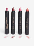 Set of 4 luxe lip crayons in assorted shades (British brand)