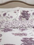 Dreams & Drapes Purple Samira duvet cover and pillowcase set - British product