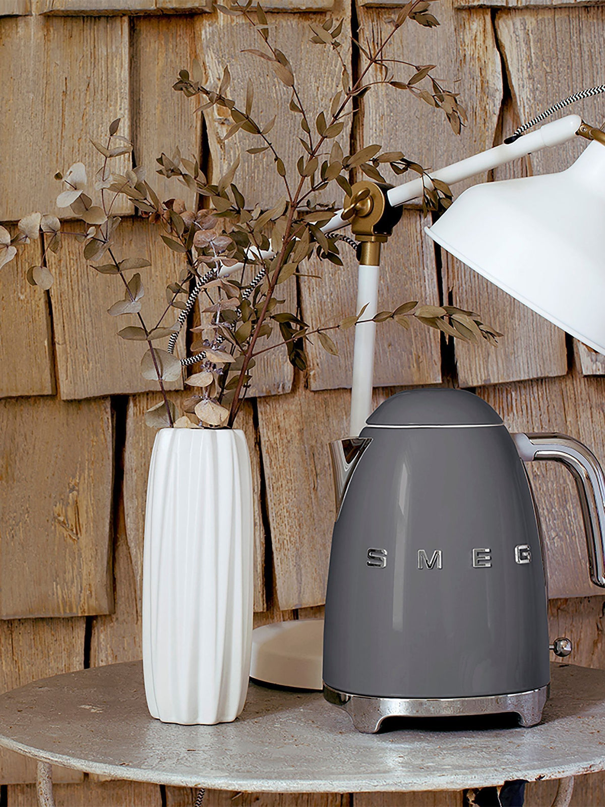 Smeg grey electric kettle 1.7L (British brand)