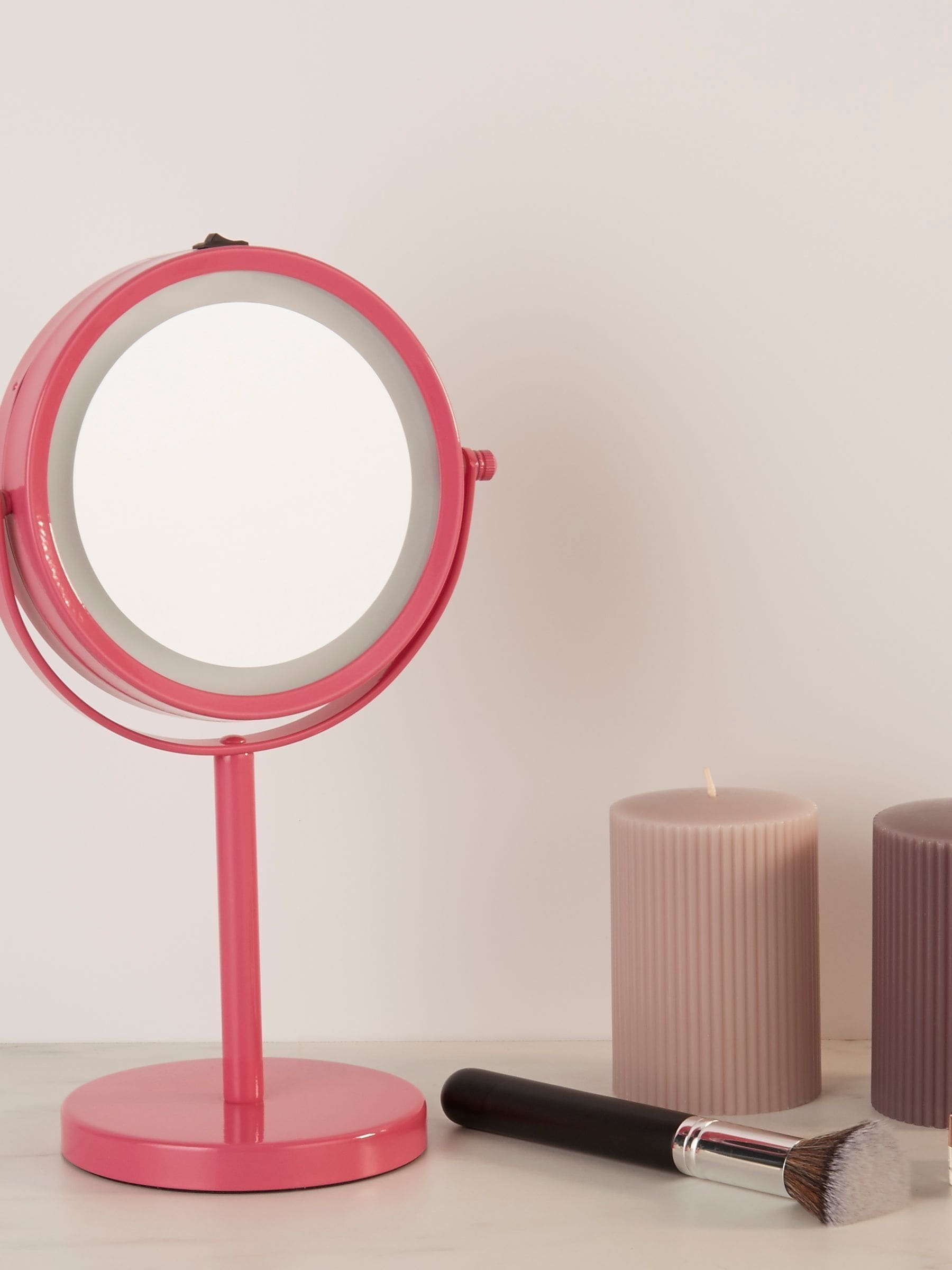 Searchlight Pink Margot Illuminated Mirror