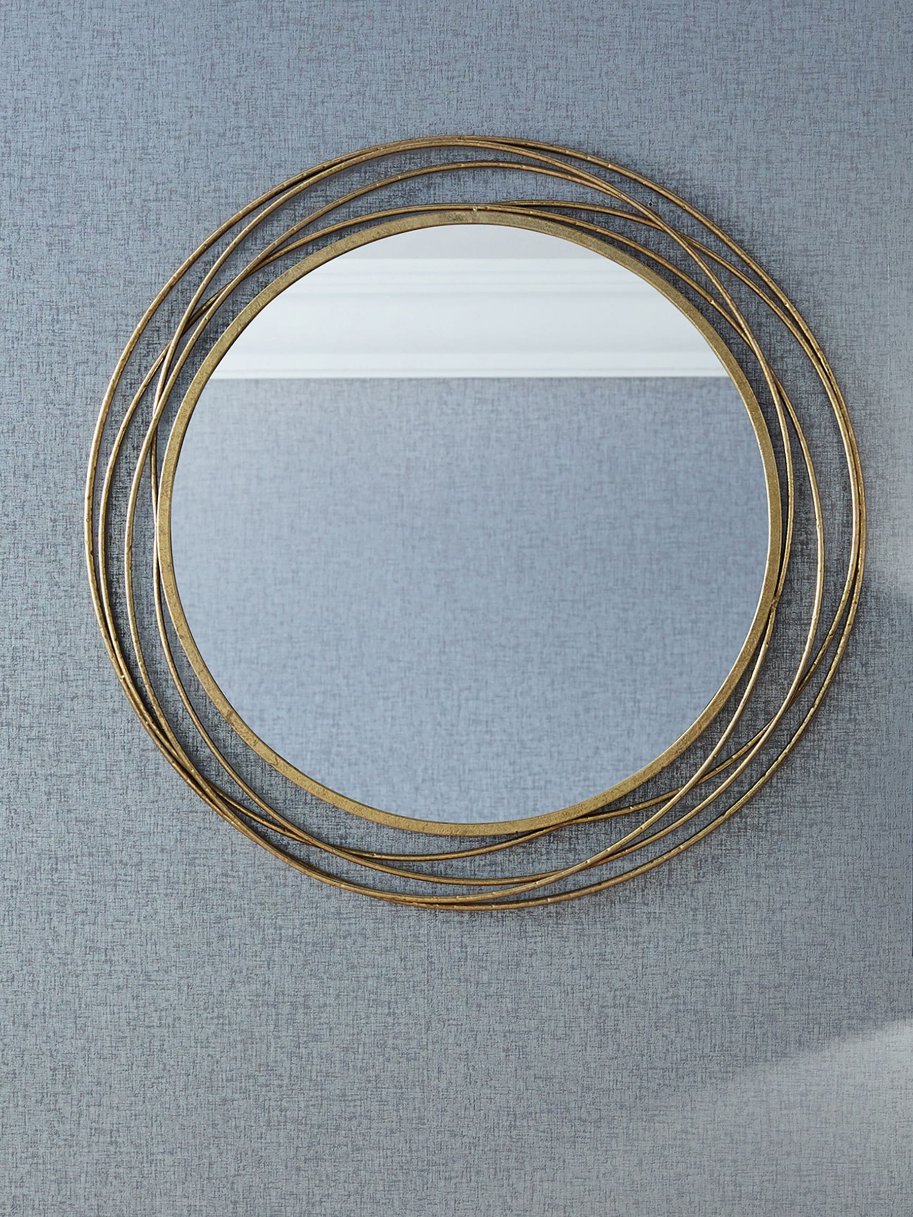 Antique gold round wall mirror 90cm, imported from the UK